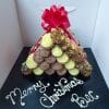 Cannoli Ribbon Cake with Red Ribbon